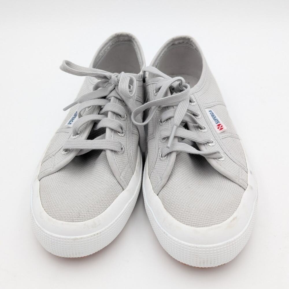 Superga Light Gray Canvas Sneakers - Picture 2 of 7